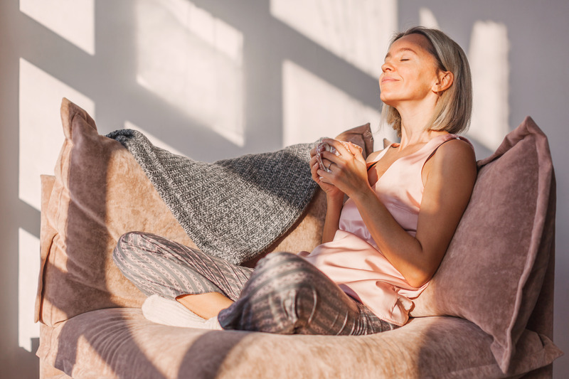 A patient resting after getting a root canal